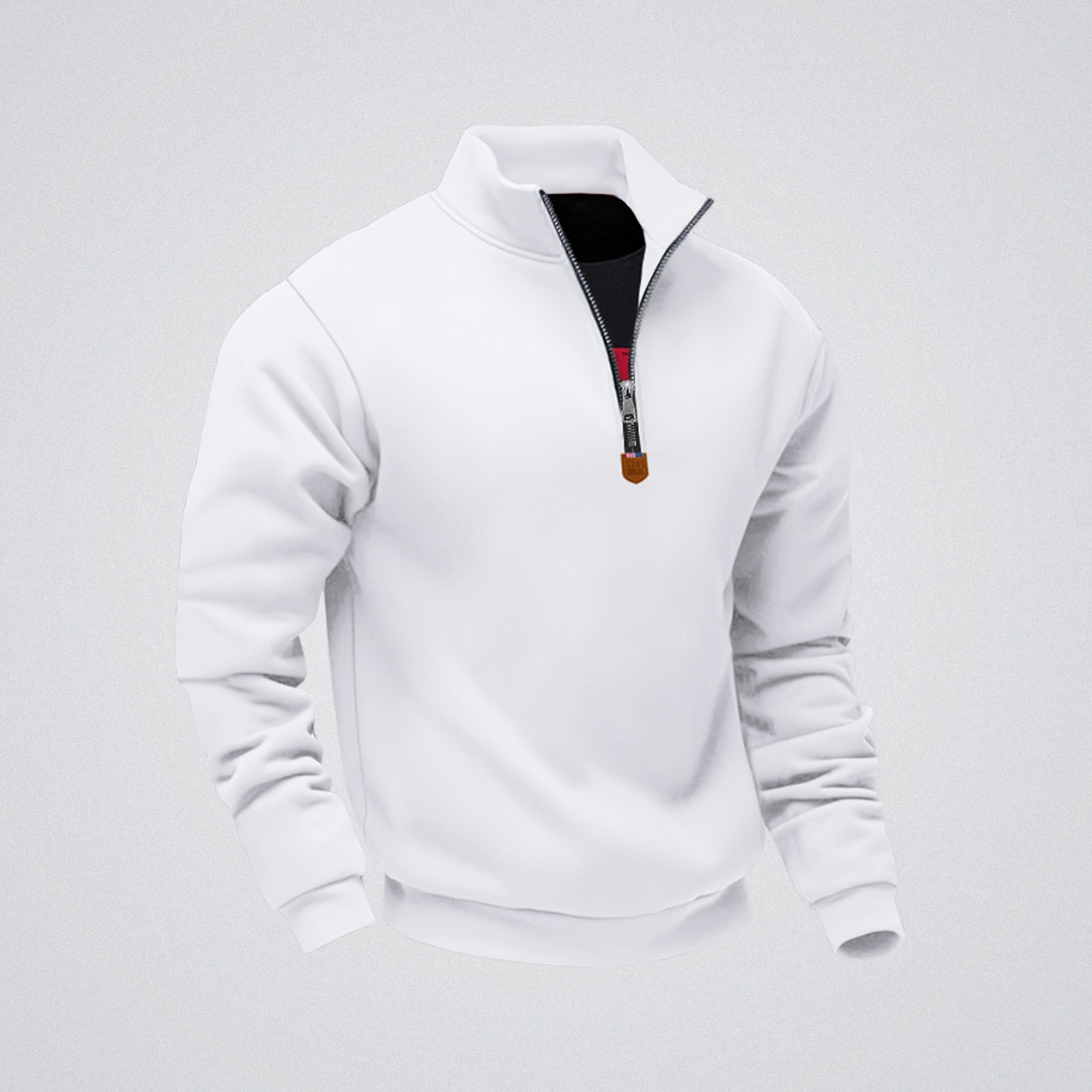 Léo | Vetoketjullinen paita korkealla kauluksella – lämpöä, eleganssia ja mukavuutta arjessa