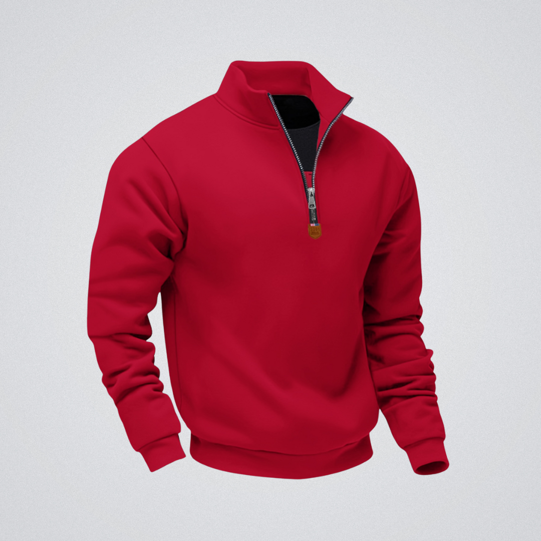 Léo | Vetoketjullinen paita korkealla kauluksella – lämpöä, eleganssia ja mukavuutta arjessa