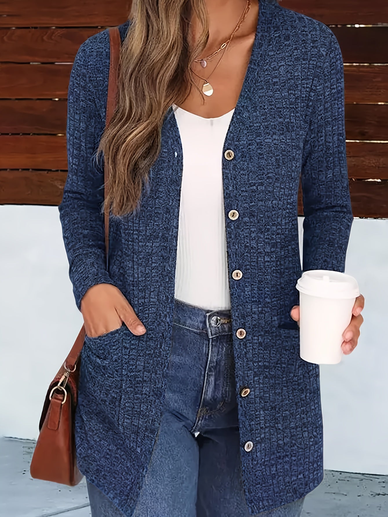 V-hals™ | Naisten Tyylikäs V-hals Cardigan