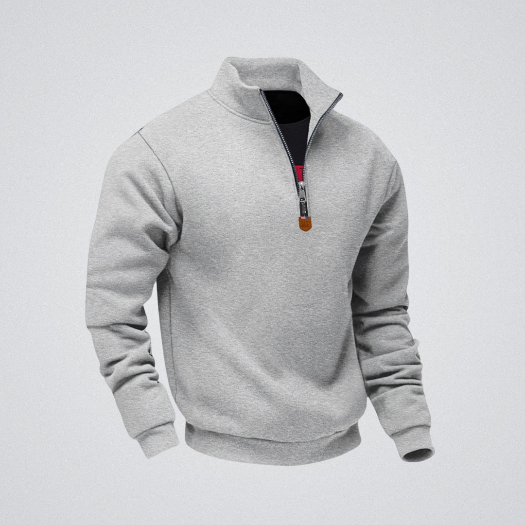 Léo | Vetoketjullinen paita korkealla kauluksella – lämpöä, eleganssia ja mukavuutta arjessa