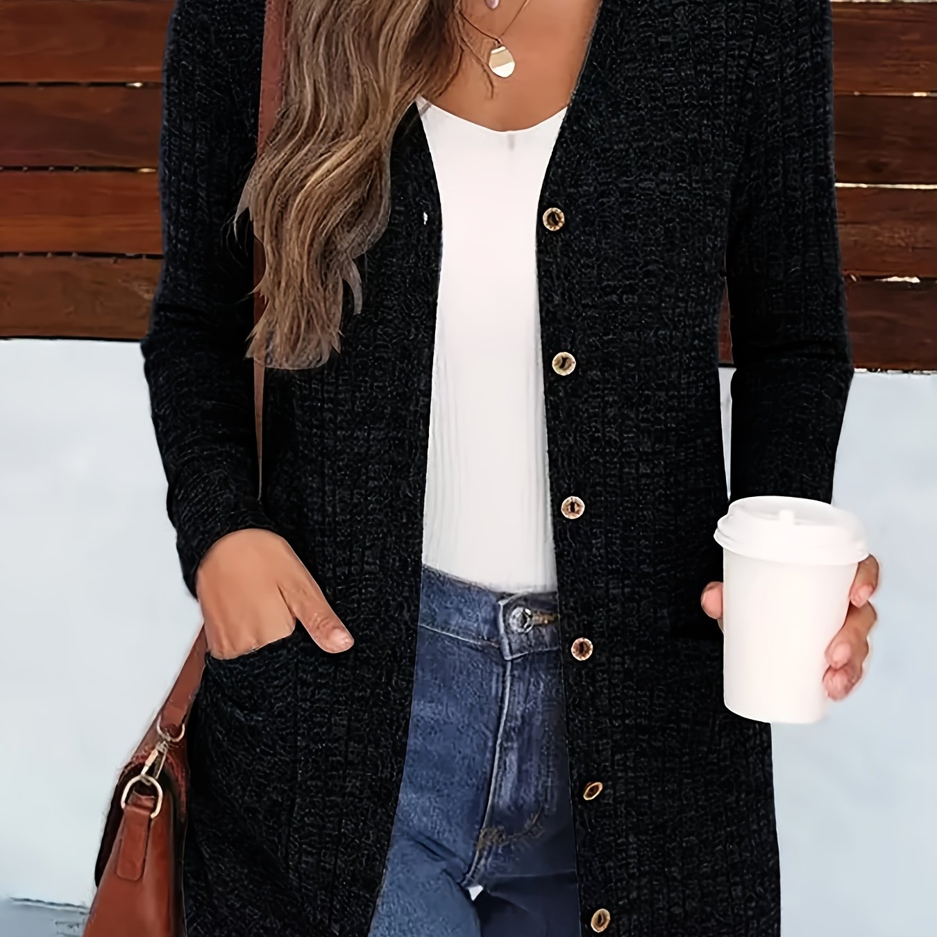 V-hals™ | Naisten Tyylikäs V-hals Cardigan