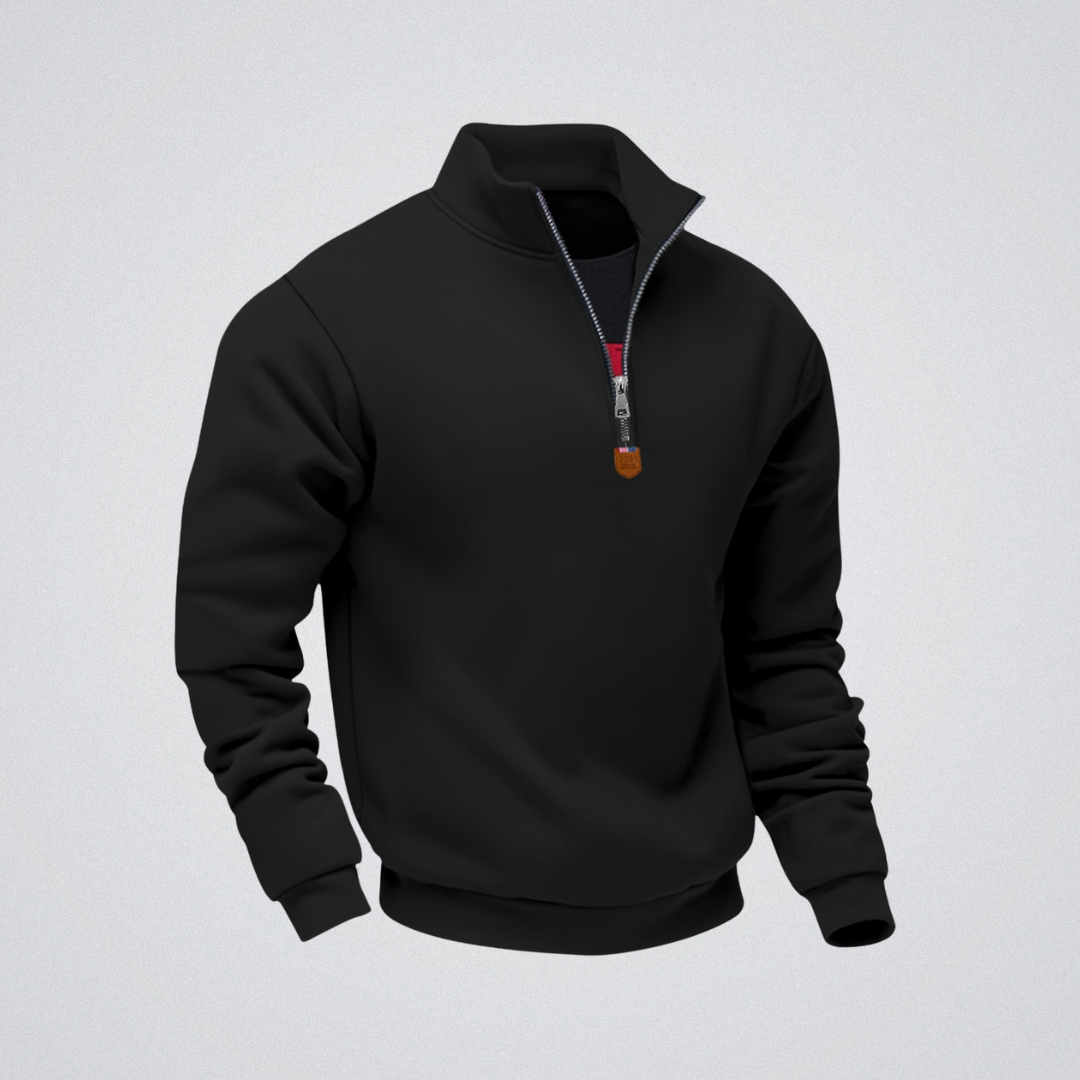 Léo | Vetoketjullinen paita korkealla kauluksella – lämpöä, eleganssia ja mukavuutta arjessa