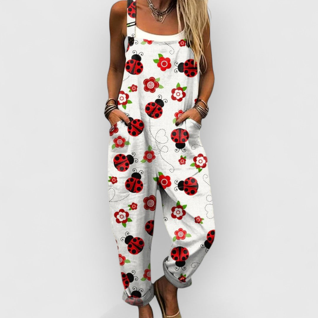 Evelyn | Käsintehty vintage-kukkajumpsuit ainutlaatuiseen tyyliin