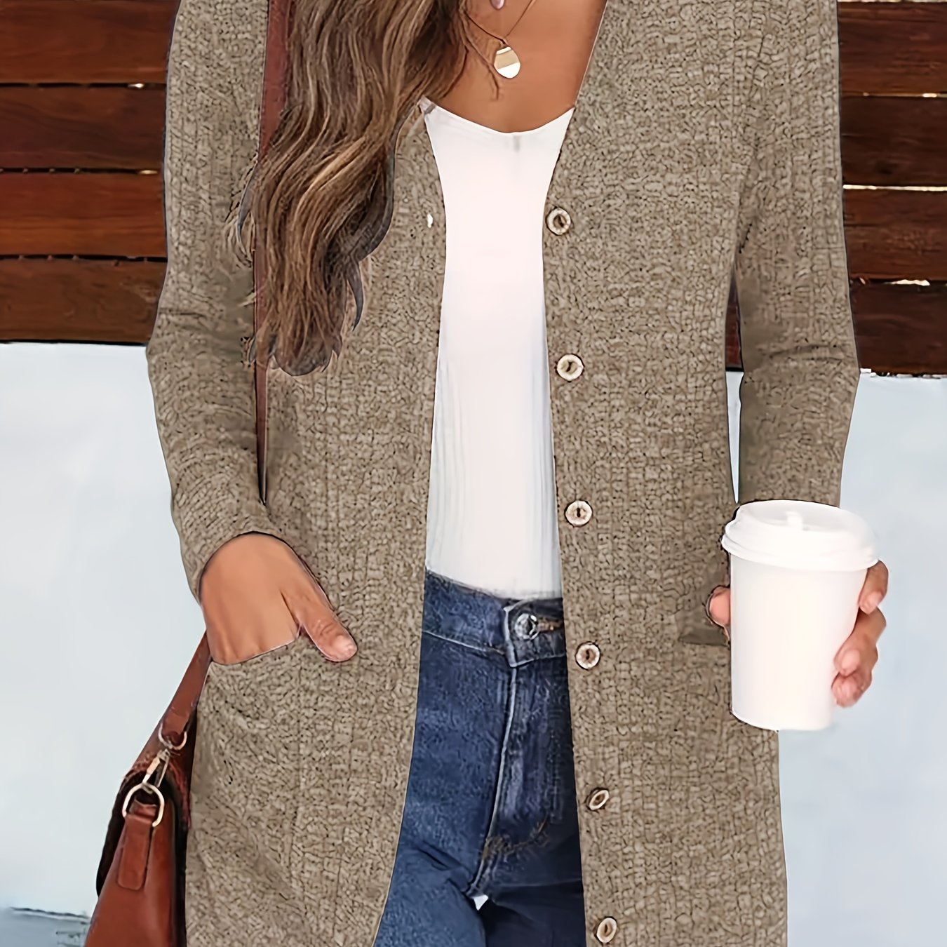 V-hals™ | Naisten Tyylikäs V-hals Cardigan