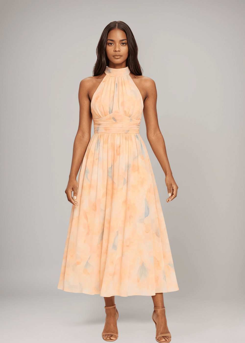 Antonella | Tyylikäs Halterneck-Maximekko