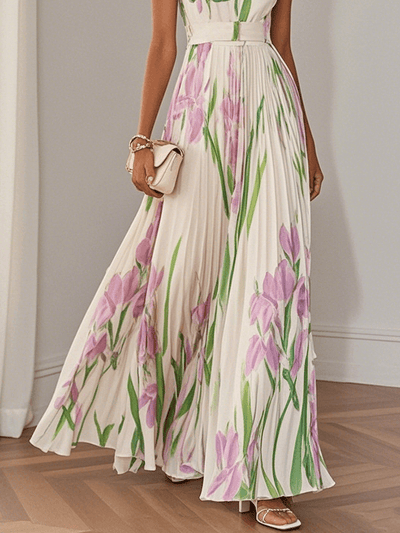 Liviana | Plissé Maxi-mekko