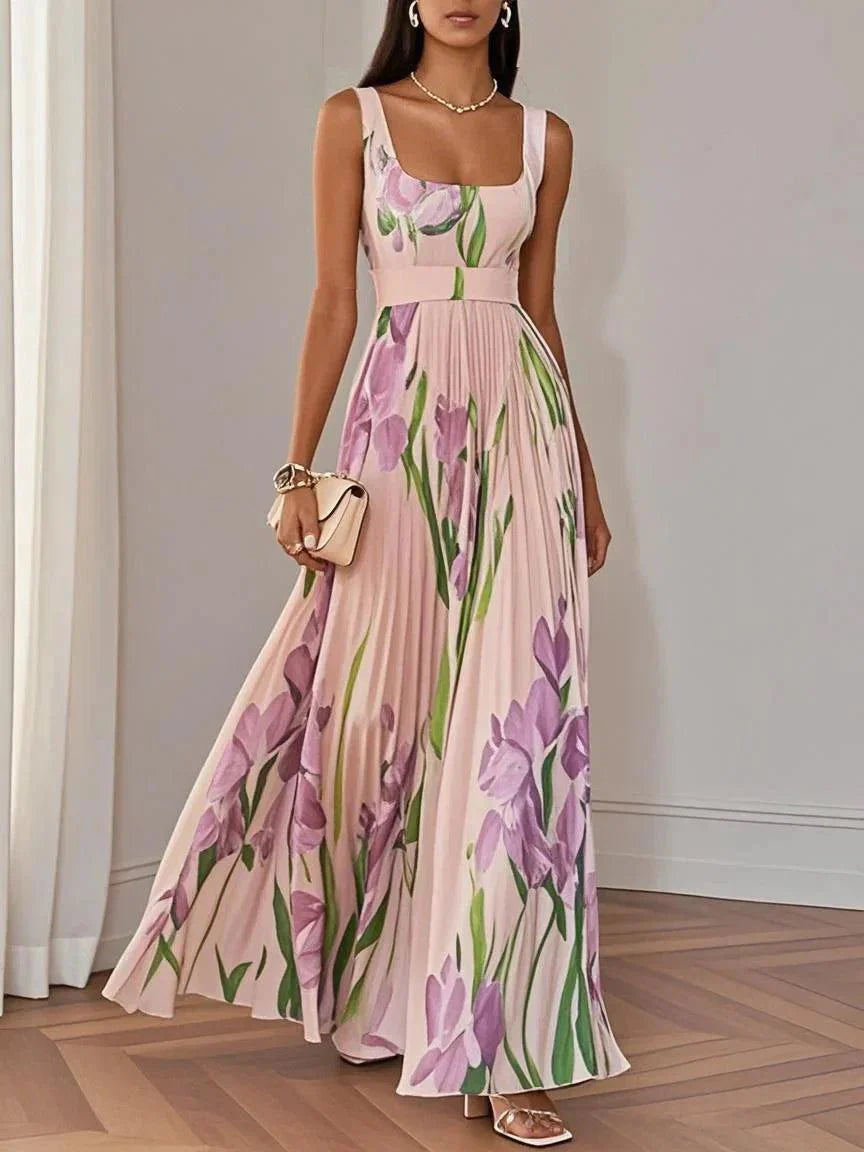 Liviana | Plissé Maxi-mekko