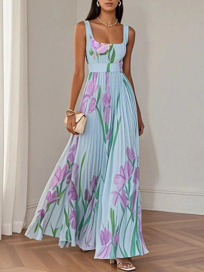 Liviana | Plissé Maxi-mekko
