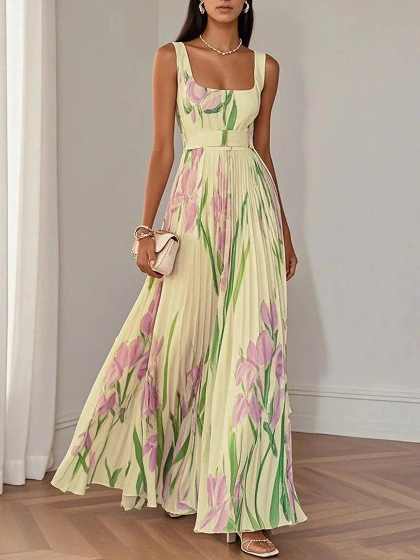 Liviana | Plissé Maxi-mekko