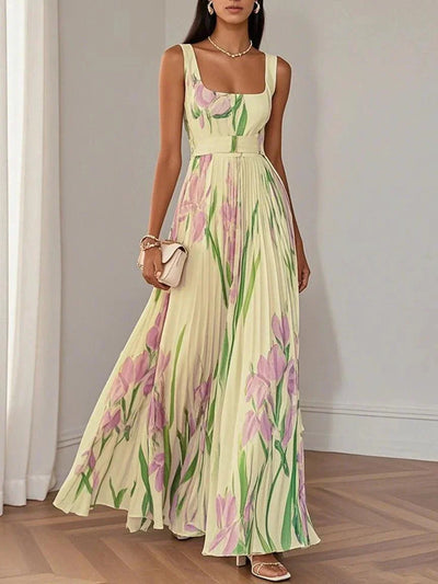 Liviana | Plissé Maxi-mekko